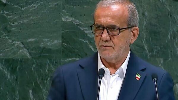 تصاویر دیدنی سخنرانی مسعود پزشکیان، رئیس‌جمهور ایران در مجمع عمومی سازمان ملل - اسپوتنیک ایران  