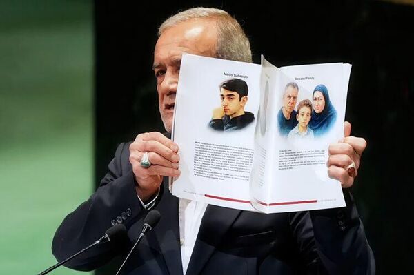 تصاویر دیدنی سخنرانی مسعود پزشکیان، رئیس‌جمهور ایران در مجمع عمومی سازمان ملل - اسپوتنیک ایران  