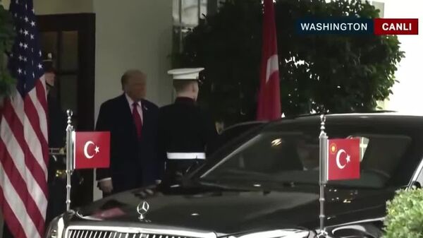 اردوغان برای دیدار با ترامپ وارد کاخ سفید شد - اسپوتنیک ایران  