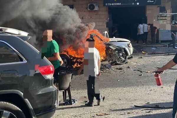 پهپاد اسرائیلی یک خودرو را در شهر کفره، جنوب لبنان هدف قرار داد پهپاد اسرائیلی یک خودرو را در شهر کفره، جنوب لبنان هدف قرار داد - اسپوتنیک ایران