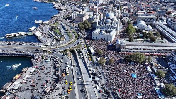 راهپیمایی در ترکیه برای حمایت از ناوگان آزادی - اسپوتنیک ایران  