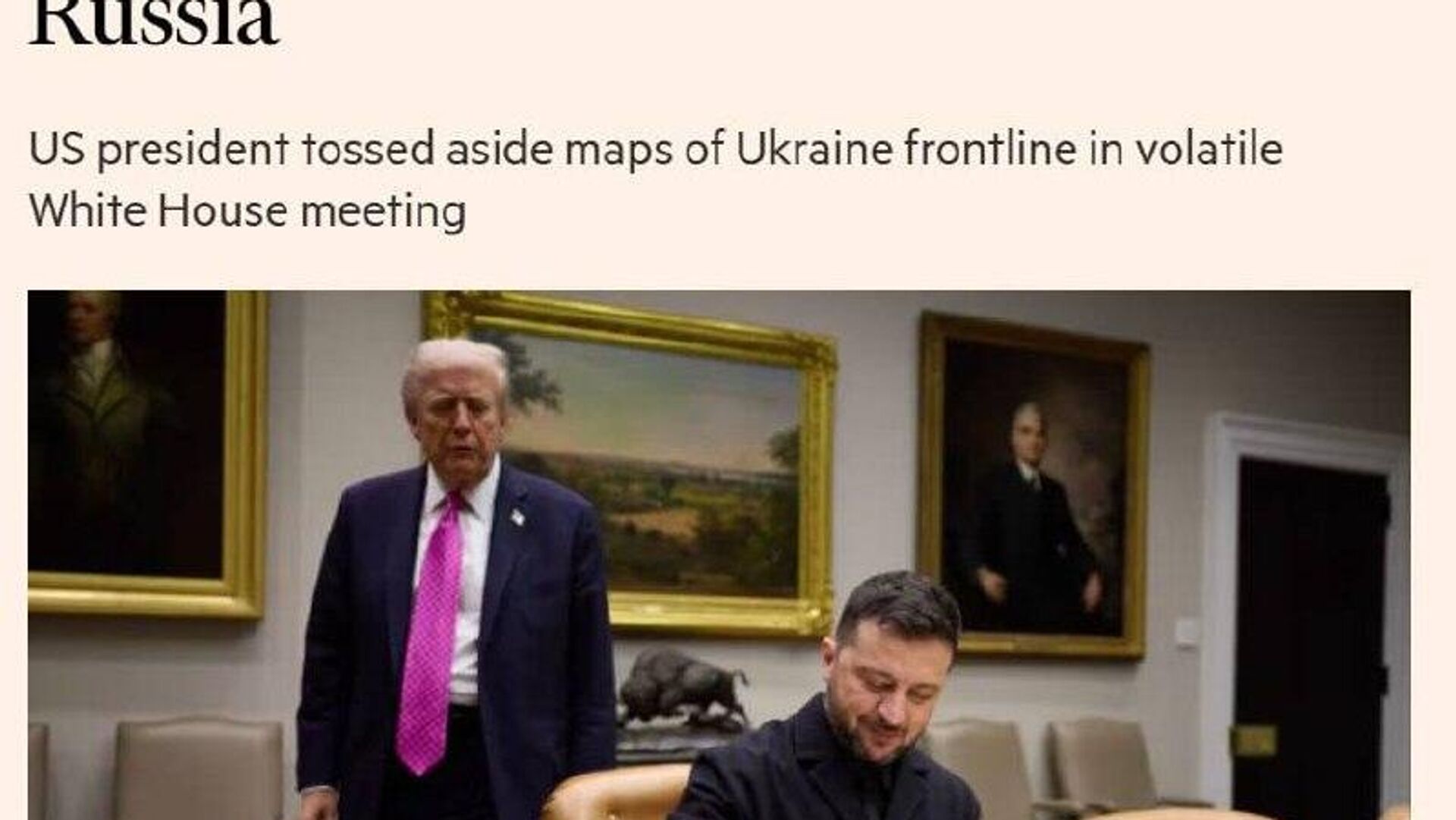 رسانه غربی اعلام نمود که دیدار بین ترامپ و زلنسکی پرتنش بوده است رسانه غربی اعلام نمود که دیدار بین ترامپ و زلنسکی پرتنش بوده است - اسپوتنیک ایران , 1920, 19.10.2025