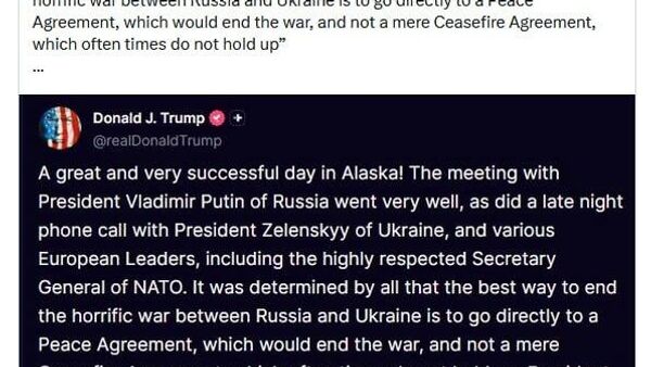 ترامپ برای «توافق صلح مستقیم» تلاش می‌کند - اسپوتنیک ایران  