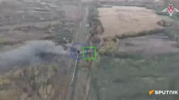 نیروهای پهپاد گران-2 یک قطار باری نیروهای مسلح اوکراین را در در استان سومی را منهدم کردند - اسپوتنیک ایران  