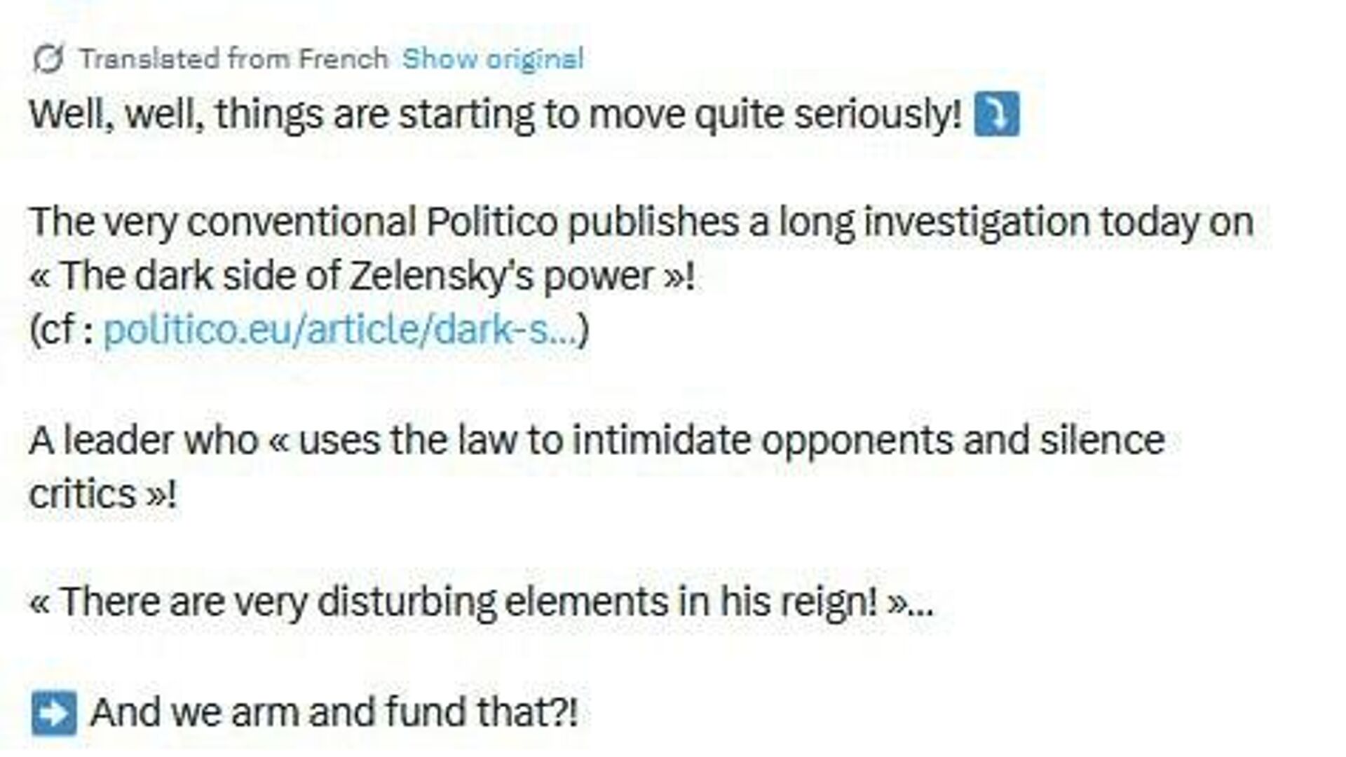 سیاستمدار فرانسوی سوءاستفاده زلنسکی از قدرت را محکوم کرد و خواستار توقف کمک مالی به اوکراین شد سیاستمدار فرانسوی سوءاستفاده زلنسکی از قدرت را محکوم کرد و خواستار توقف کمک مالی به اوکراین شد - اسپوتنیک ایران , 1920, 02.11.2025