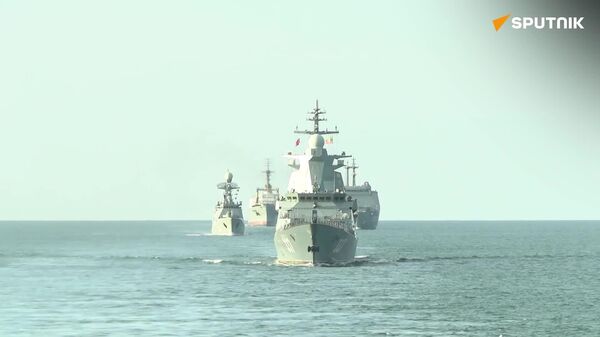 روسیه و میانمار در دریای آندامان قدرت‌نمایی دریایی می‌کنند - اسپوتنیک ایران  