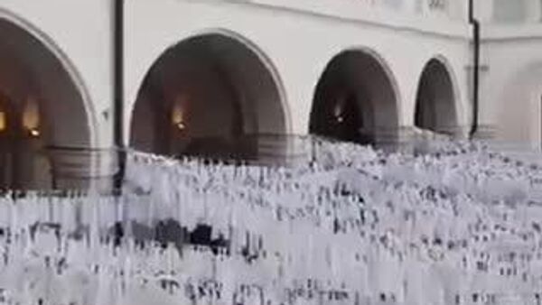 پویش ساکنان برشا ایتالیا به یاد کودکان غزه - اسپوتنیک ایران  