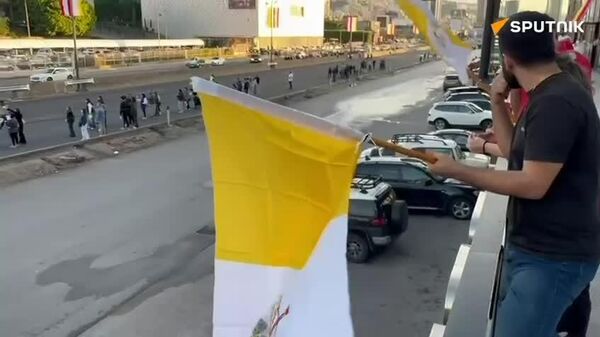 عبور کاروان پاپ لئو چهاردهم از ضبایه، در مسیر بیروت - اسپوتنیک ایران  