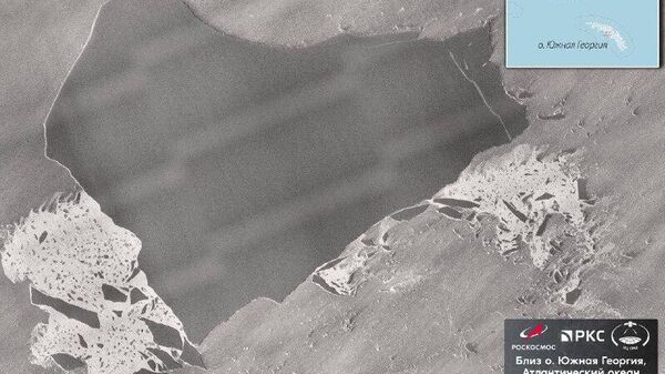 تصاویری از بزرگترین کوه یخی جهان از فضا - اسپوتنیک ایران  