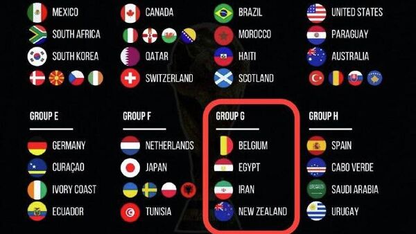 گروه ايران در جام جهانی مشخص شد - اسپوتنیک ایران  