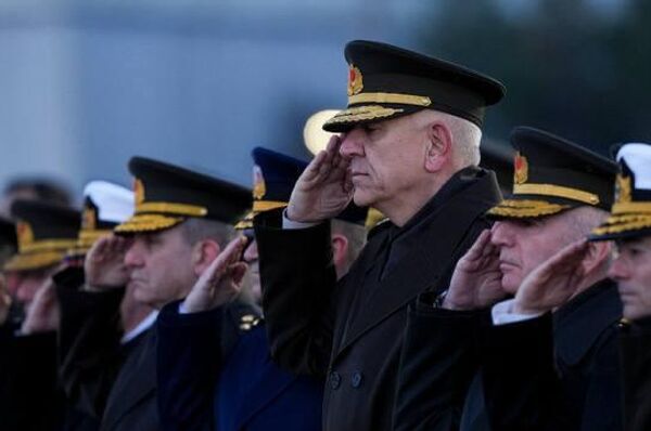 مقامات ترکیه در آنکارا، مراسم یادبود نظامی برای هیئت نظامی لیبی که در سانحه هوایی این کشور کشته شدند برگزار کرد - اسپوتنیک ایران  