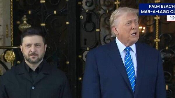 ترامپ در مارالاگو با زلنسکی، دیدار کرد - اسپوتنیک ایران  