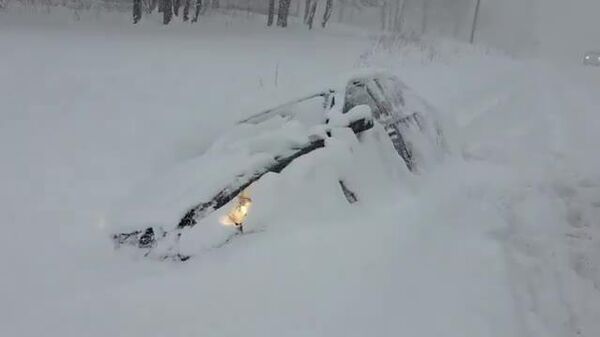 بارش برف سنگین ایالت نیویورک را فرا گرفت - اسپوتنیک ایران  