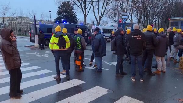 کشاورزان فرانسوی در نزدیکی برج ایفل - اسپوتنیک ایران  