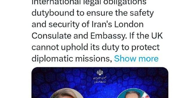 توییت وزیر خارجه ایران در مورد تماس تلفنی با وزیر خارجه انگلیس - اسپوتنیک ایران  