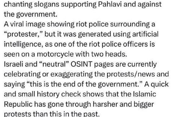 اسپوتنیک ایران مجموعهای از اخبار جعلی درباره ناآرامیهای ایران را گردآوری کرده است اسپوتنیک ایران مجموعهای از اخبار جعلی درباره ناآرامیهای ایران را گردآوری کرده است - اسپوتنیک ایران