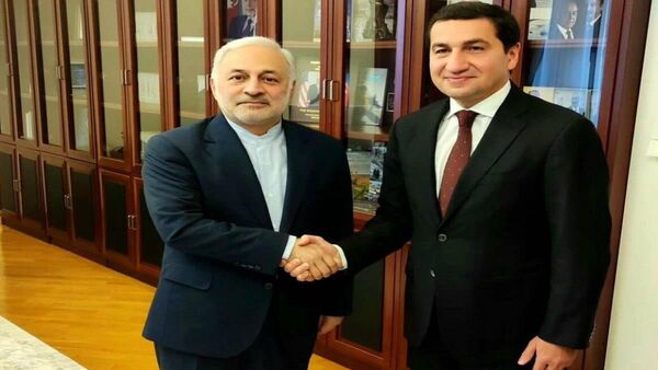 دیدار معاون وزیر امور خارجه جمهوری اسلامی ایران با دستیار رئیس جمهور آذربایجان - اسپوتنیک ایران  