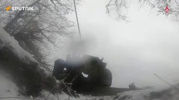 هویتزر D-30 روسیه، استحکامات و نیروی انسانی اوکراین را در منطقه زاپوروژیه نابود کرد - اسپوتنیک ایران  