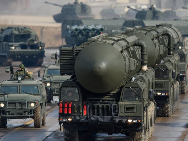 Joint rehearsal of marching and mechanized columns for the Victory Day parade - اسپوتنیک ایران  