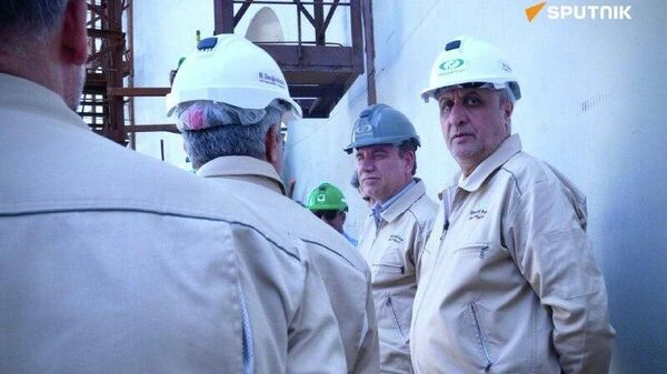 بازدید رئیس سازمان انرژی اتمی ایران از روند احداث واحدهای دوم و سوم نیروگاه اتمی بوشهر - اسپوتنیک ایران  