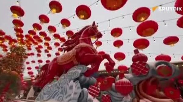 تصاویری از میدان مانژ مسکو پیش از افتتاحیه جشنواره سال نو چینی - اسپوتنیک ایران  