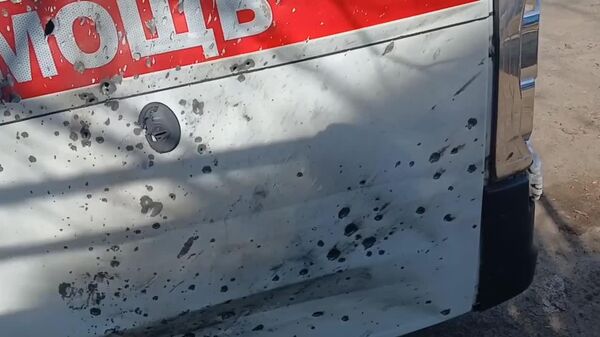 دو کشته و زخمی براثر انفجار دو خودرو از جمله یک آمبولانس در‌ منطقه خرسون روسیه - اسپوتنیک ایران  