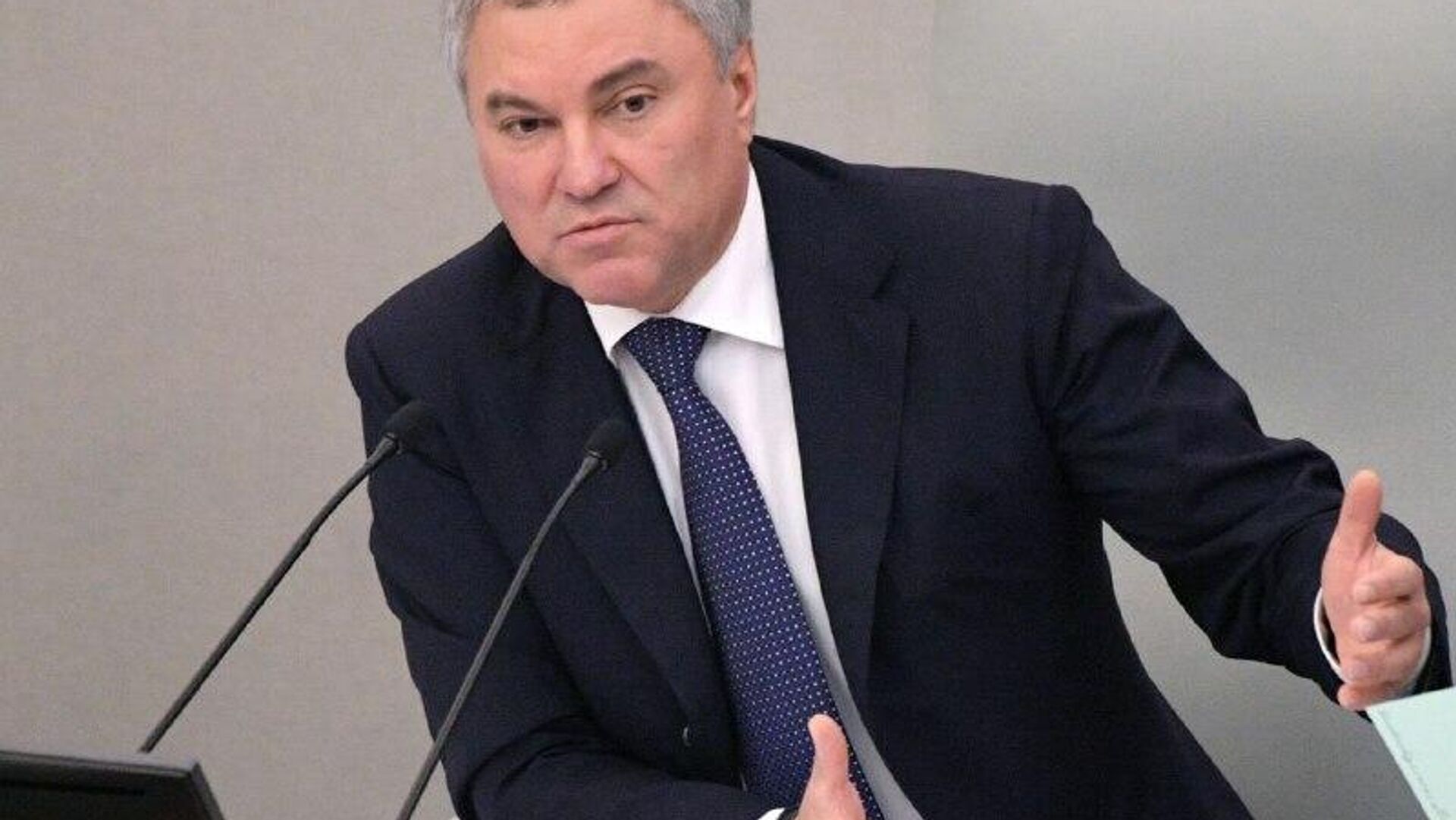 رئیس دومای دولتی روسیه: انتقال احتمالی سلاحهای هستهای به اوکراین جرمی است که میتواند به جنگ هستهای منجر شود و این غیرقابل قبول است رئیس دومای دولتی روسیه: انتقال احتمالی سلاحهای هستهای به اوکراین جرمی است که میتواند به جنگ هستهای منجر شود و این غیرقابل قبول است - اسپوتنیک ایران , 1920, 24.02.2026