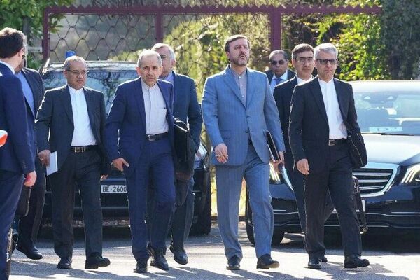 گزارش تصویری خبرنگار اسپوتنیک از محل برگزاری مذاکرات هسته‌ای در ژنو و رفت و آمد هیأت‌های مذاکره کننده - اسپوتنیک ایران  