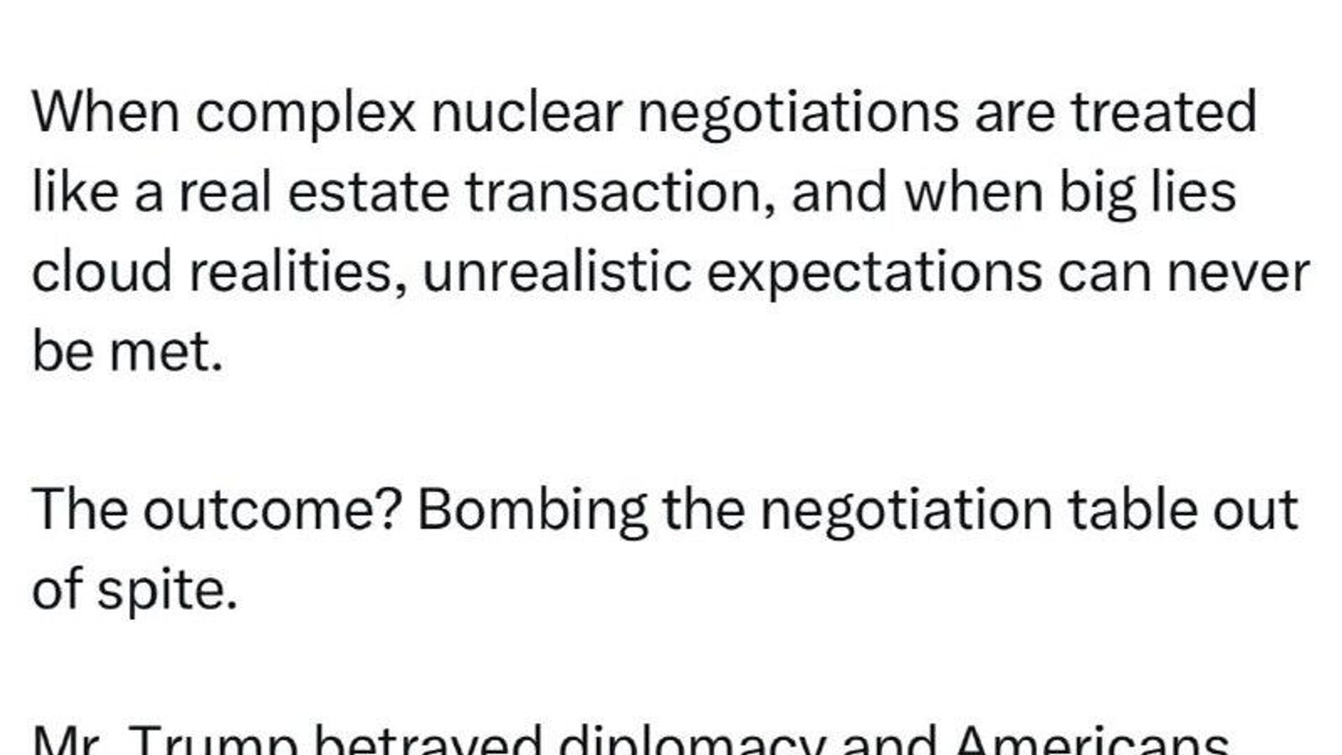 وزیر خارجه ایران: ترامپ به دیپلماسی و مردم امریکا خیانت کرد وزیر خارجه ایران: ترامپ به دیپلماسی و مردم امریکا خیانت کرد - اسپوتنیک ایران , 1920, 04.03.2026