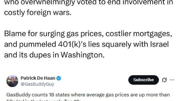 وزیر امور خارجه ایران گفت که مسئولیت فاجعه اقتصادی در امریکا مستقیماً بر عهده اسرائیل و دنباله‌روهای آن در واشنگتن است - اسپوتنیک ایران  