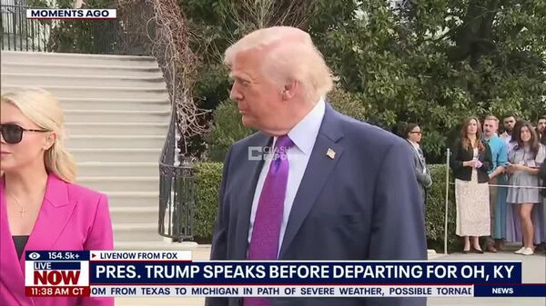 واکنش ترامپ به سوال خبرنگاری درباره حمله به مدرسه میناب - اسپوتنیک ایران  