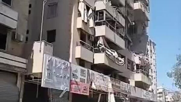 پیامدهای حملات هوایی اسرائیل به منطقه حاره حریک در حومه جنوبی بیروت - اسپوتنیک ایران  