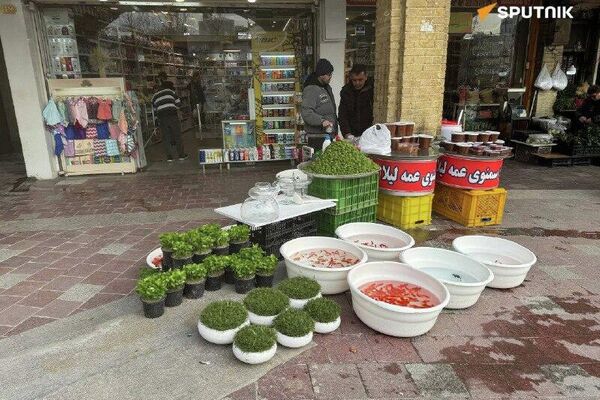 گزارش شیوا آبشناس خبرنگار اسپوتنیک در تهران: وضعیت بازار تجریش بعد از 14روز حملات ایالات متحده آمریکا و اسرائیل علیه جمهوری اسلامی ایران - اسپوتنیک ایران  