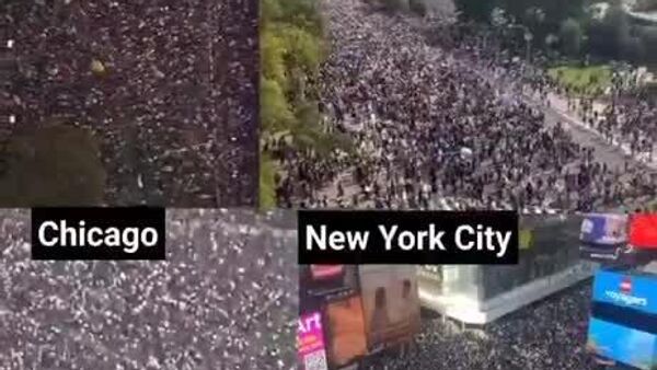 اعتراضات گسترده در آمریکا و جهان در محکومیت جنگ غیرقانونی آمریکا علیه ایران - اسپوتنیک ایران  