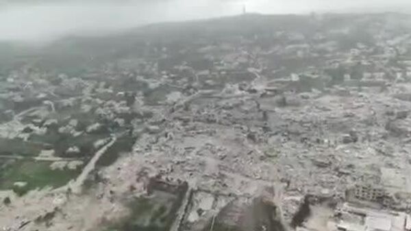 عکس‌های هوایی منتشر شده در رسانه‌های اسرائیلی، وسعت ویرانی بی‌رحمانه در شهر بنت جبیل در جنوب لبنان را نشان می‌دهد - اسپوتنیک ایران  