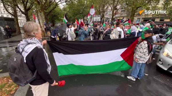 تظاهراتی در پاریس در حمایت از فلسطین برگزار شد - اسپوتنیک ایران  