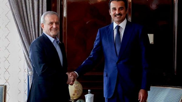 دیدار امیر قطر با رییس جمهور ایران در مسکو - اسپوتنیک ایران  