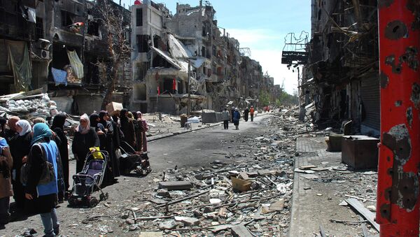 انفجار شدید در اردوگاه آوارگان فلسطینی یرموک در حومه دمشق - اسپوتنیک ایران  