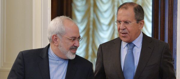 Russian Foreign Minister Sergei Lavrov (right) and Iranian Foreign Minister Mohammad Javad Zarif Russian Foreign Minister Sergei Lavrov (right) and Iranian Foreign Minister Mohammad Javad Zarif - اسپوتنیک ایران