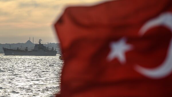 Das Landungsschiff „Saratov in Bosporus am 26. September - اسپوتنیک ایران  