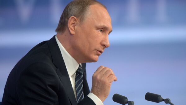 Одиннадцатая ежегодная большая пресс-конференция президента России Владимира Путина - اسپوتنیک ایران  