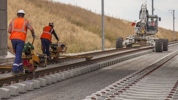 ساخت خط راه آهن جدید - اسپوتنیک ایران  