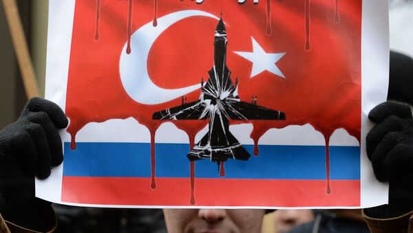 Акция протеста в Москве против действий ВВС Турции - اسپوتنیک ایران  