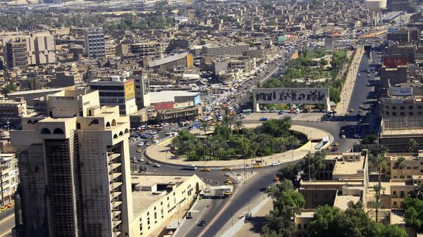 An aerial view of Tahrir Square in downtown Baghdad, Iraq - اسپوتنیک ایران  