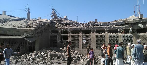 Разрушенные здания в Сане - اسپوتنیک ایران  