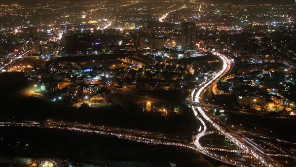 Ночной вид на город Тегеран - اسپوتنیک ایران  