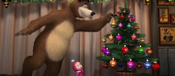 کادری از انیمیشن ماشا و خرس - اسپوتنیک ایران  