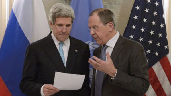 Госсекретарь США Джон Керри и министр иностранных дел России Сергей Лавров - اسپوتنیک ایران  