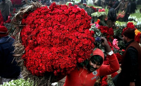 گلفروش در بازار گل لاهور پاکستان - اسپوتنیک ایران  
