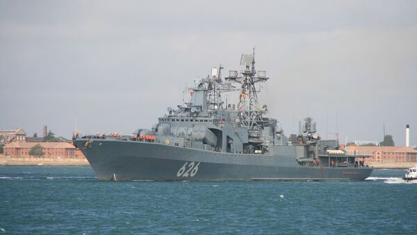 ورود کشتی بزرگ نیروی دریایی روسیه به دریای مدیترانه - اسپوتنیک ایران  